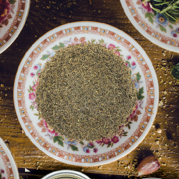 Cumino di montagna raccolto selvatico, semi interi