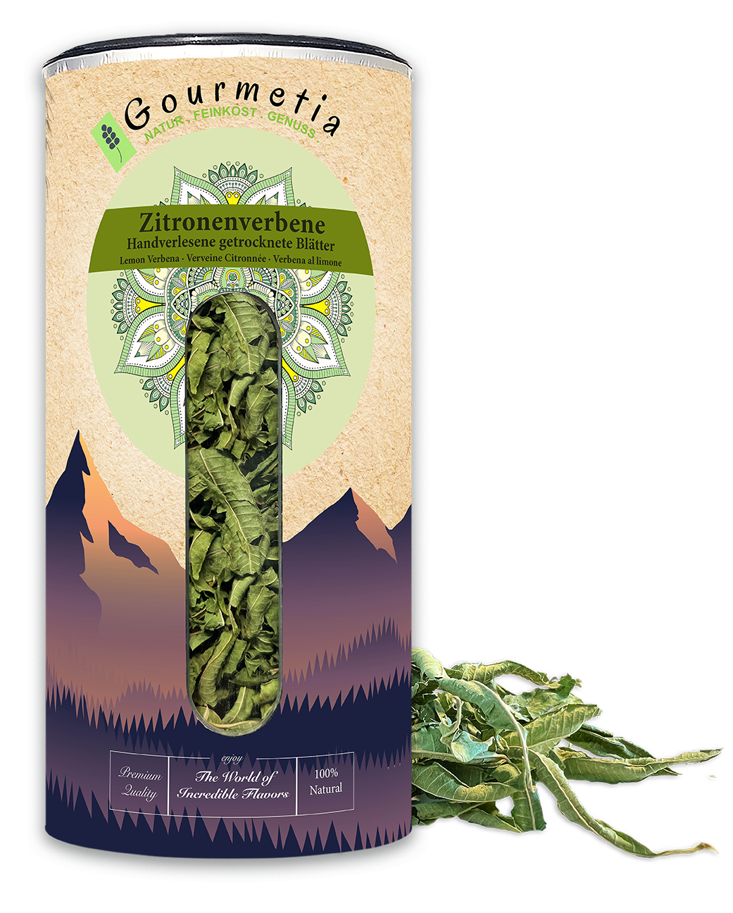 Foglie essiccate di verbena odorosa, foglie intere/senza steli