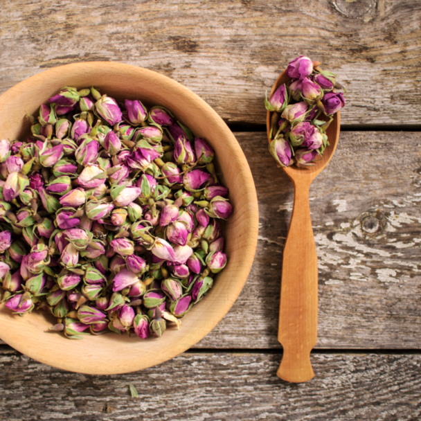 Boccioli di rosa essiccati, Rosa Damascena