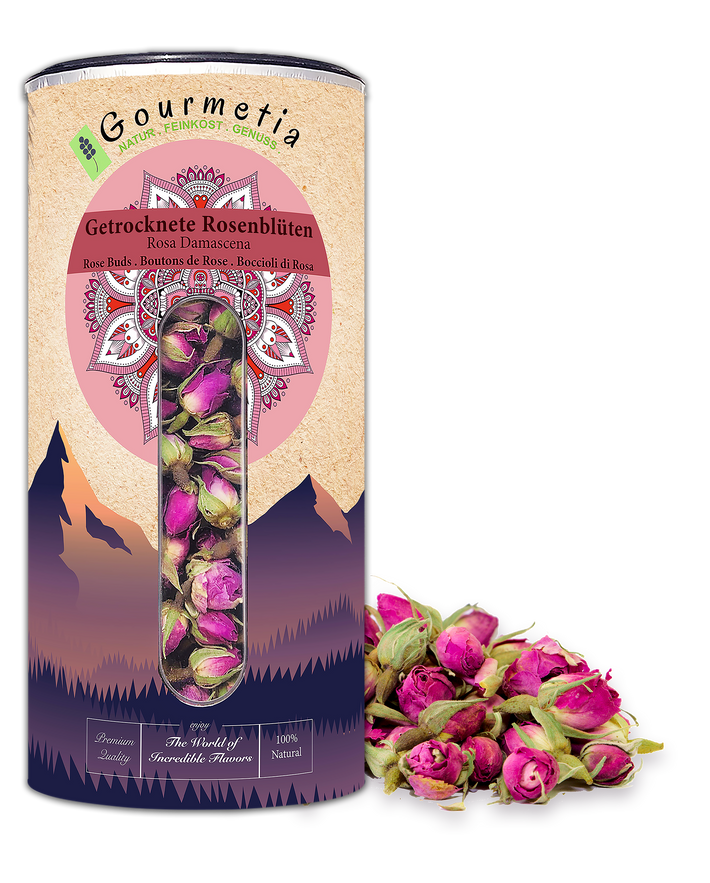 Boccioli di rosa essiccati, Rosa Damascena